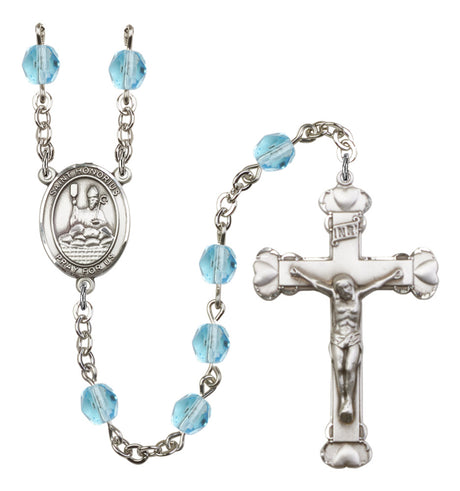 St. Honorius of Amiens Birthstone Rosary for Women