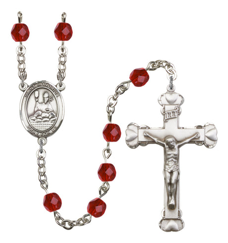 St. Honorius of Amiens Birthstone Rosary for Women