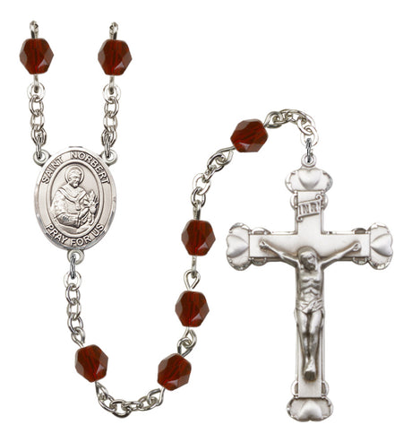 St. Norbert of Xanten Birthstone Rosary for Women