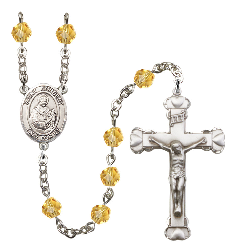 St. Norbert of Xanten Birthstone Rosary for Women