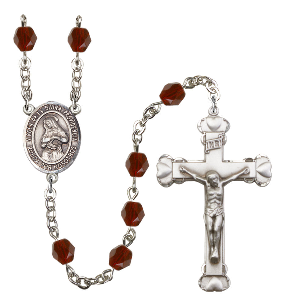 Virgen de la Divina Providencia Birthstone Rosary for Women